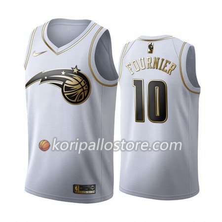 Orlando Magic Evan Fournier 10 Nike 2019-2020 Valkoinen Golden Edition Miesten Pelipaidat Swingman 